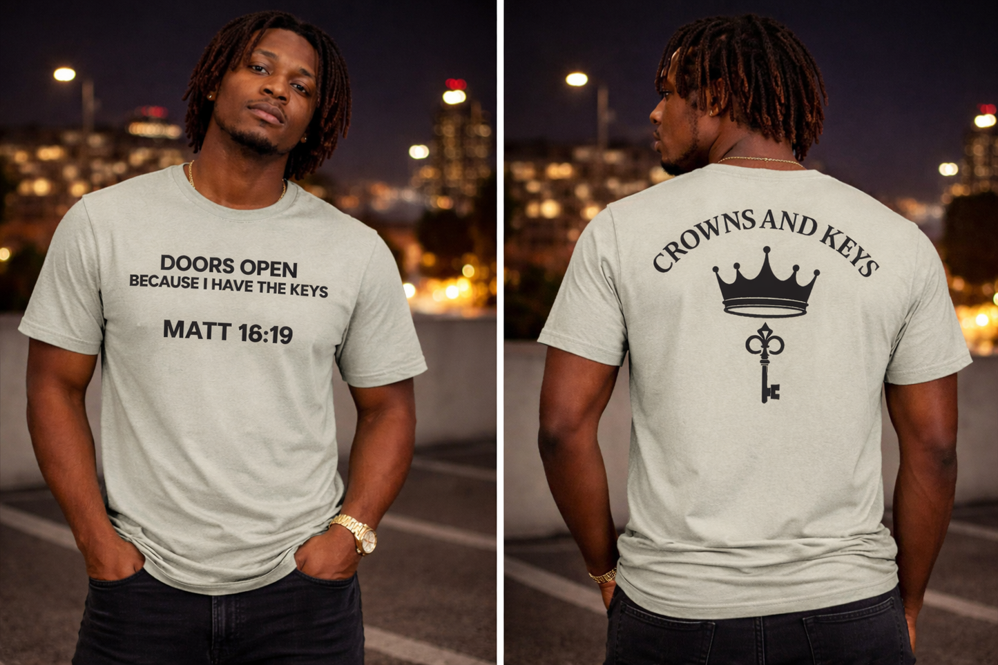 DOORS OPEN TEE BLACK LOGO
